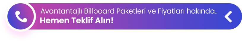 Billboard ücretleri iletişim